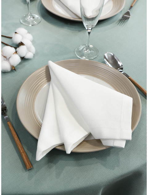 Набор салфеток Мальва хлопок белый 40*40 см