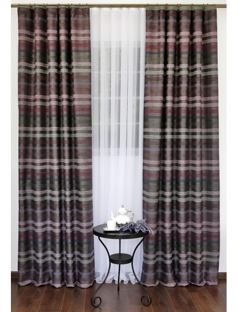 Комплект штор "Дарама" 3437vfiol, серый, сиреневый