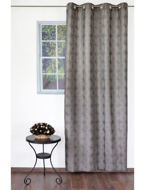 Штора "Дарама" на люверсах 55603, серый