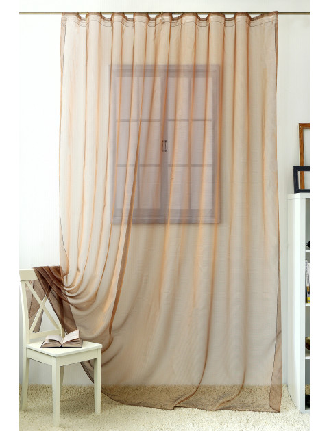 Тюль Легкий дождь Sama 43072kor коричневый