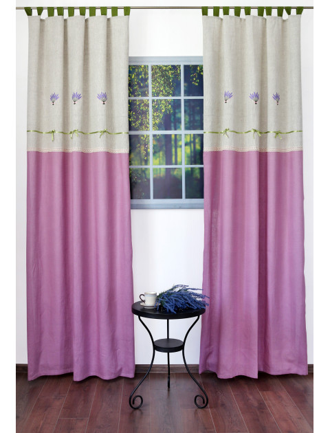 Комплект штор "Лаванда 2" 2095s, серо-фиолетовый