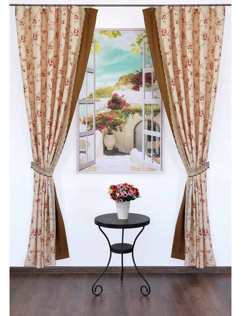 Комплект штор "Земфира-2" 2101zkm, горчично-желтый