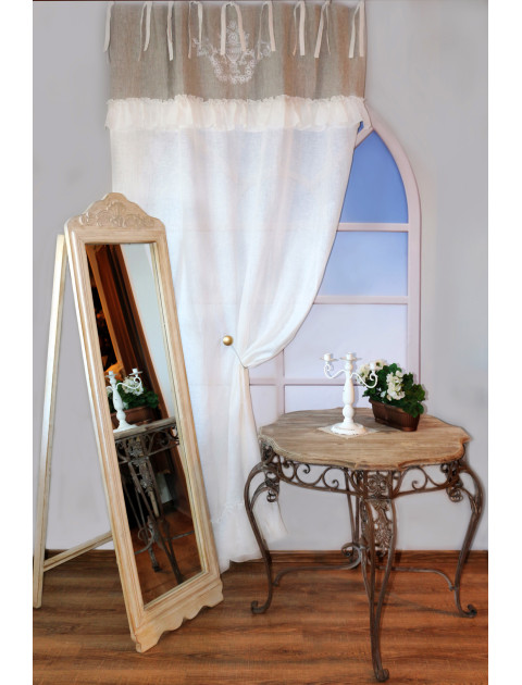 Тюль "Ампир" 2133, серо-белый