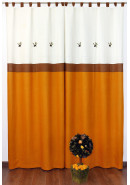 Комплект штор "Олива-2"2097(2), горчично-коричневый