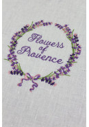 Комплект штор "Flowers of provanse" 6854b, бело-фиолетовый