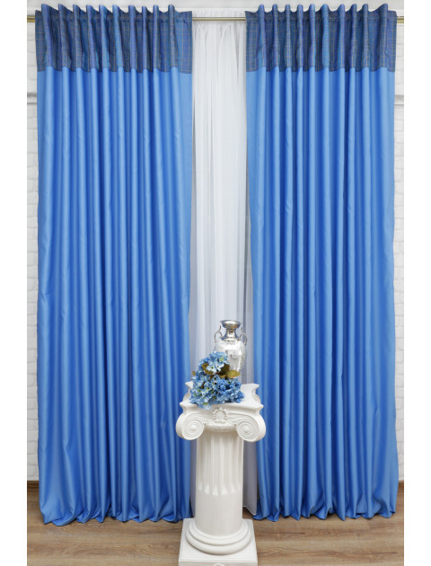 Комплект штор "Blu" 133816b, синий