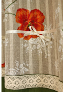 Комплект штор "Английский сад. Маки", 2006m, зелено-оранжевый