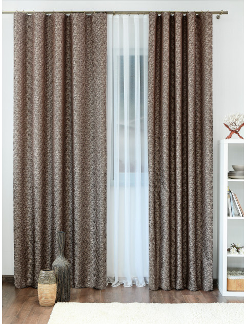 Комплект штор FJ 611124v302 коричневый