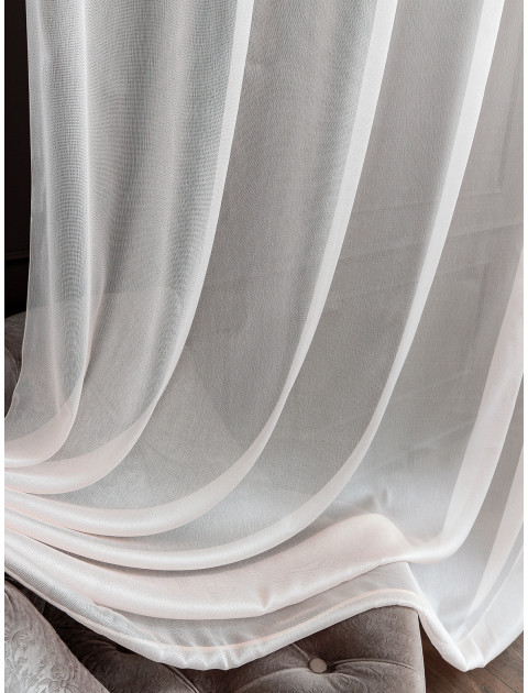 Тюль под лен Dolly 876v3 светло-розовый