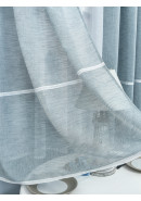 Комплект лёгких штор с тюлем и ламбрекеном Grasse 1007v08 1007v01 белый серо-голубой