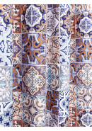 Комплект штор Андалузия яркий микс оранжевый синий