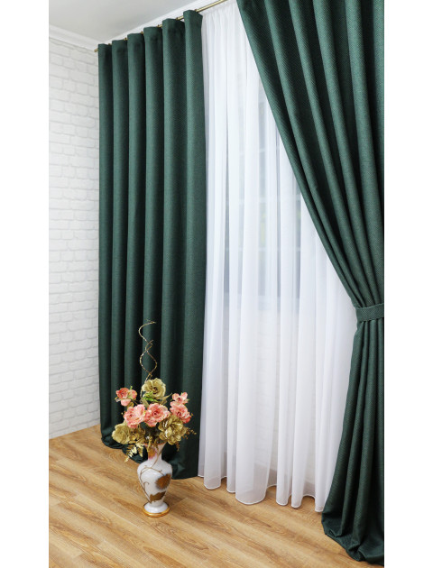 Комплект штор Blackout zg105v11  малахитовый