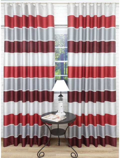 Комплект штор облегченные "Дарама" серый,бордовый