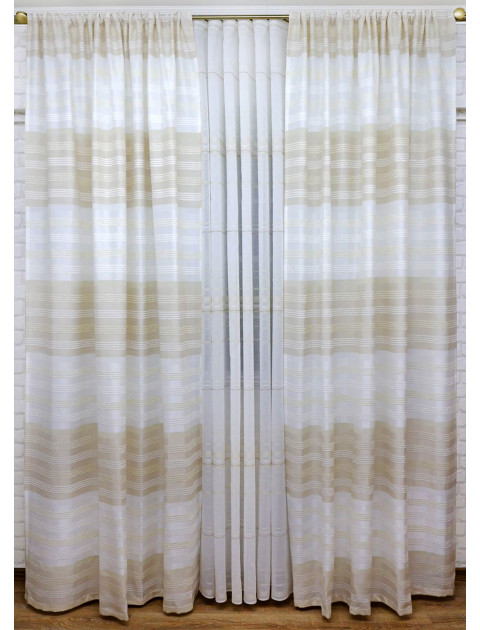 Комплект штор "Дарама" молочный