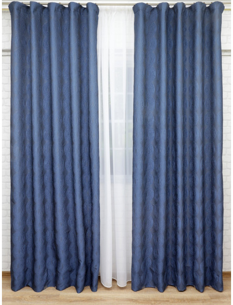 Комплект штор "Дарама" темно-синий