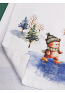 Дорожка декоративная Медвежонок холопок белый Дорожка декоративная Медвежонок холопок белый