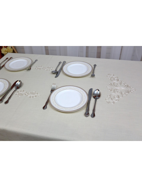 Скатерть "Флоренция" с водоот. Пропиткой, сливочный