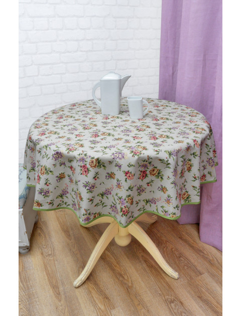 Скатерть "Любава 2",серо-зеленый