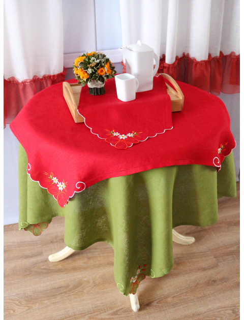 Скатерть "Весна", красный