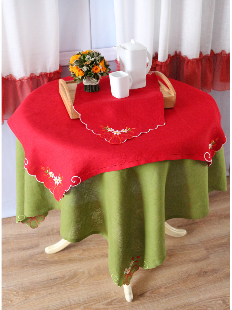 Скатерть "Весна", красный Скатерть "Весна", красный