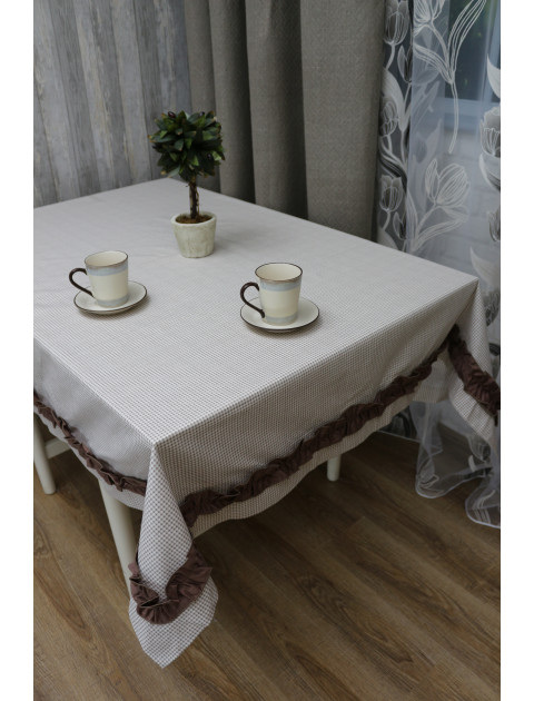 Скатерть "Арина", молочно-коричневый