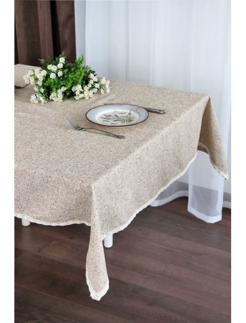 Скатерть с мережкой, серый