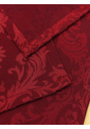 Набор салфеток из цветной ткани duck бордовый вензель