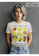 Футболка с принтом CITRICOS теплый белый