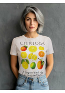 Футболка с принтом CITRICOS теплый белый