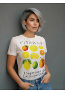 Футболка с принтом CITRICOS теплый белый