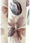 Комплект штор "Акварель.Тюльпаны" Dimout 2084 v04A сливочный, розово-бежевый