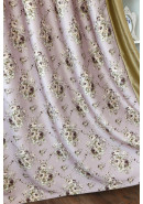 Комплект штор "Scarlett" Dimaut 9222  v 18c  пудрово-розовый, хаки