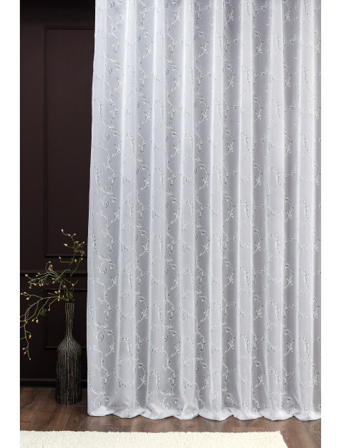 Тюль вуаль с классическим рисунком 2564v4 мятный