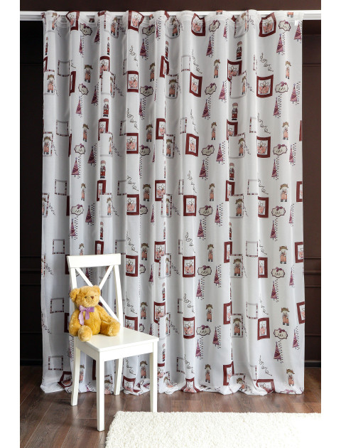 Тюль Детский праздник Tergal tergaldg2254 белый,сиреневый