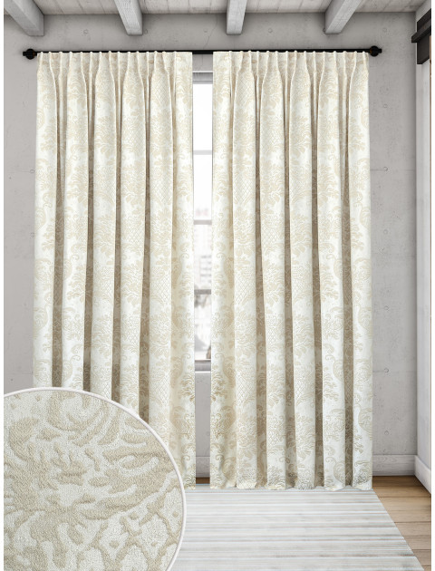 Комплект штор Prize vanelly ME078v06 молочный светло-бежевый