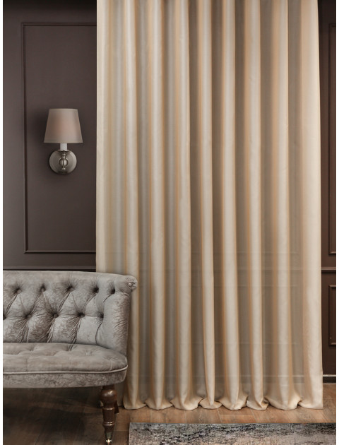 Тюль креп LT1011v8 кофейный