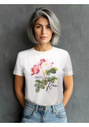 Футболка с принтом Bella Rosa теплый белый