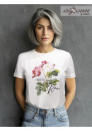 Футболка с принтом Bella Rosa теплый белый