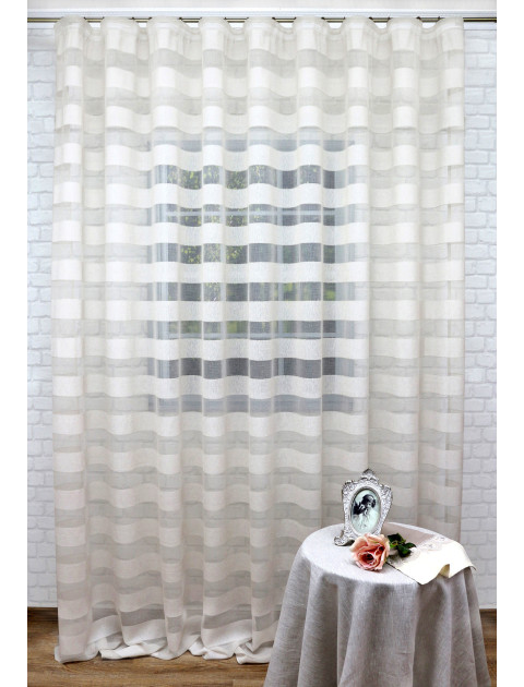 Тюль "Горизонт"1609v2 бежевый