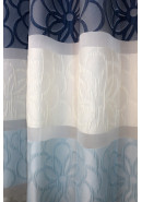 Комплект штор "Дарама", 55537v104_5, молочный, голубой, цветы