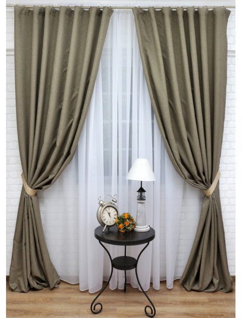 Комплект штор "Nancy" Rustik v 04 хаки