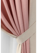 Комплект штор Луара 14022v 7136 розовый сливочный