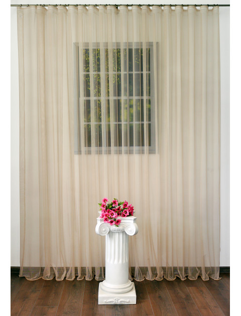 Тюль сетка "Rose" 8023, бежевый