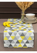 Дорожка декоративная с рисунком для сервировки стола duck 042160v006 серый желтый