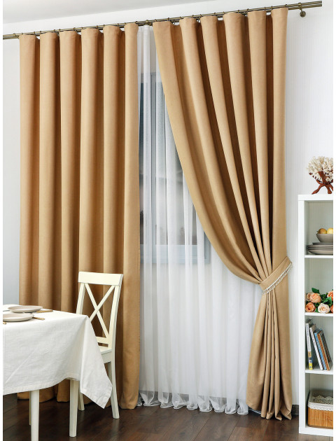 Комплект штор Milan kisa vbej бежевый