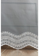 Тюль сетка-вышивка 25693v2530 белый розово-серебристый