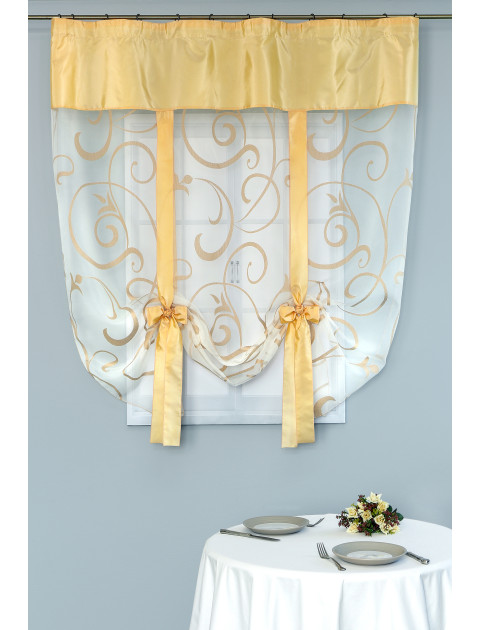 Тюль-экран Глен devore larissa 1278v16 светло-желтый