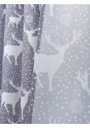 Комплект штор Снегопад габардин светло-серый