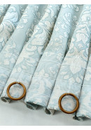 Комплект жаккардовых штор Вивальди 8877v831 с подхватами бежево-серый голубой