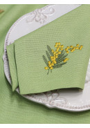 Набор салфеток Нежность мимозы хлопок зеленый